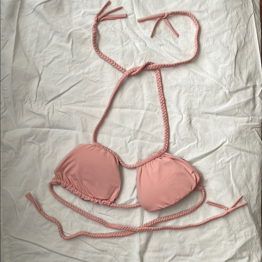 San Lorenzo pink reverse bikini top
